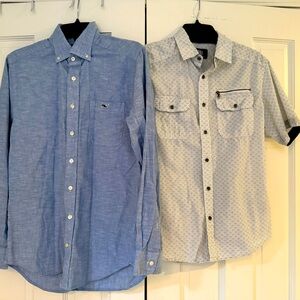 Vineyard Vines and Rock & Republic Men’s size Small shirts EUC. Worn twice